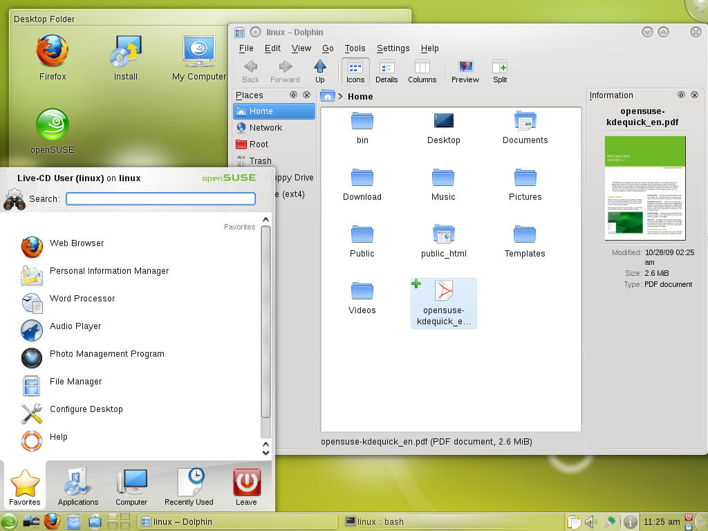 free suse linux desktop